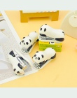1 sztuk Mini Panda zszywacz zestaw Cartoon biuro szkolne papiernicze spinacz do papieru wiążące spoiwa, książka, kanalizacja