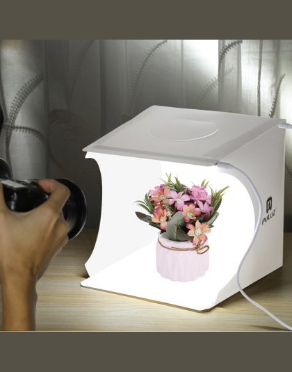 2 panele LED Mini składane Studio miękkie pudełko ulubionych Softbox fotografia zestaw tła zdjęcie lampa studyjna pudełko do apa