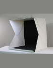 Przenośny składany Studio rozproszone miękkie pudełko z LED światła czarny biały fotografia tło fotografia Studio Box