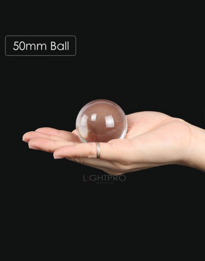 50/60/70/80/90/100/110mm fotografia kryształ soczewki piłka azji kwarcowy jasne magiczne szkło kulka w/przenośna torba do fotogr