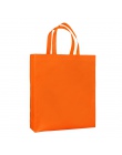 Nowy wielokrotnego użytku torba na zakupy włókniny jednolity kolor składany sklep spożywczy wygodne dużego ciężaru przyjazne dla