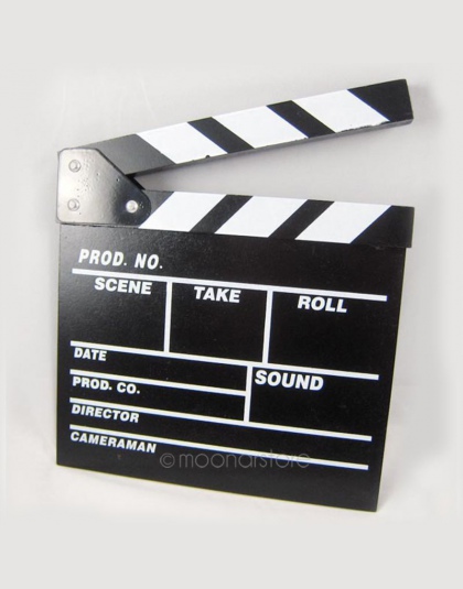 Dyrektor wideo akrylowe Clapboard Dry Erase telewizor z dostępem do kanałów Film Film klapy pokładzie łupków z kolor kije 20*20 