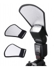 Uniwersalny Softbox Flash dyfuzor srebrny biały reflektor dla większości rodzajów DSLR Speedlite w aparacie fotografia Studio ak