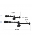 7 lub 11 Cal regulowany przegubowe magia Arm + Super zacisk krab klip do kamery doprowadziły światła, Monitor LCD lub błysk świa