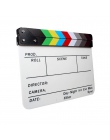 ASHANKS kolorowe Clapboard klapy pokładzie akrylowe Dry Erase dyrektor TV Film Film działania łupek klaskać ręcznie cięte Prop z