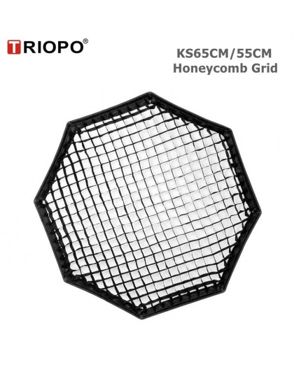 TRIOPO 55 cm/65 cm siatka o strukturze plastra miodu dla TRIOPO 55 cm/65 cm składany Softbox Octagon parasol miękkie pole fotogr