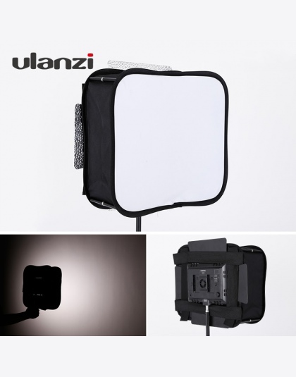 Ulanzi przenośny składany Flash Softbox dyfuzor do YONGNUO Led lampa wideo Panel YN600L II YN900 YN300 YN300 III YN300Air