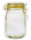 Kształt butelki do przechowywania torba przezroczysta z tworzywa sztucznego Baggy Grip Self Seal do ponownego zamykania z możliw