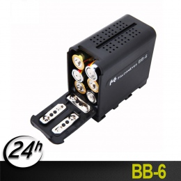 BB-6 6 sztuk pojemnik na baterie AA pakiet baterii uchwyt moc jak NP-F NP-970 seria baterii dla LED lampa wideo Panel/ monitor Y