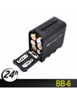 BB-6 6 sztuk pojemnik na baterie AA pakiet baterii uchwyt moc jak NP-F NP-970 seria baterii dla LED lampa wideo Panel/ monitor Y