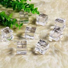Wielokrotnego użytku sztuczny lód akrylowe kostki lodu fałszywe kryształ dla owoców piwo Whisky napoje dekoracji DIY akcesoria f