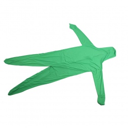 Elastyczny zielony kostium w studiach filmowych na halloween do ozdobienia gładki komfortowy