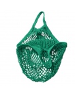 , Wielokrotnego użytku, sklep spożywczy torby z siatki z siatki bawełnianej ekologia rynku String netto torba na drobiazgi kuchn