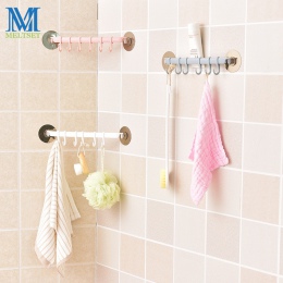 Regulowana łazienka wieszak do ręczników stojak trwałe z tworzywa sztucznego pojemnik do przechowywania w kuchni hak ścianie wis