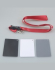 Aparat cyfrowy 3 w 1 kieszonkowy-rozmiar biały czarny szary karty równowagi szarej karty z paskiem na szyję liny dla cyfrowy apa