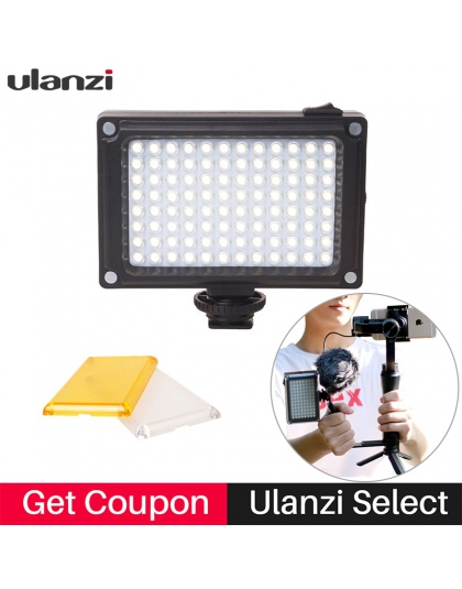 Ulanzi 96 Mini LED lampa wideo na aparat fotograficzny fotografia Vlogging wideo na żywo dla tej lampy Nikon Feiyu vimble 2 DJI 