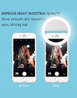 Przenośny klip Selfie lampa kręgu telefonów komórkowych lampa pierścieniowa obiektyw piękna lampa światła wypełniającego do tele