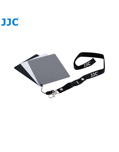 JJC Camera balans bieli dokładne oferty, 3-in-1Color równoważenia narzędzie z paskiem na szyję 130x100x24mm cyfrowa szara karta 