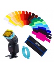20 sztuk Selens SE-CG20 Flash żel filtry kolorów dla Metz Godox D7100 SB910 lampy błyskowej Speedlite lampa błyskowa lampę błysk