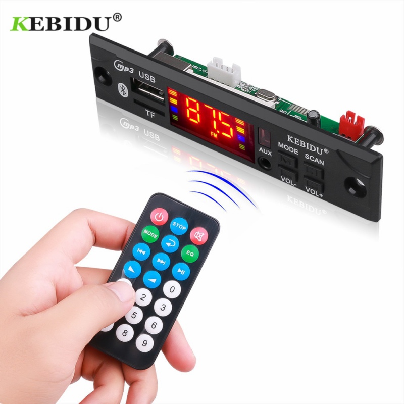 Kebidu Car Audio USB TF Radio FM moduł bezprzewodowy