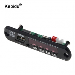 Kebidu nowy 5 V 12 V MP3 pokładzie dekoder moduł zdalnego sterowania AUX 3.5mm TF Radio FM Audio MP3 odtwarzacz USB do samochodu