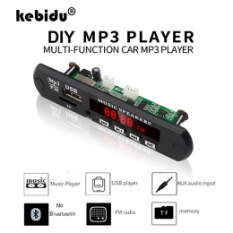 Kebidu bez Bluetooth dekoder moduł tablicy MP3 WMA WAV AUX 3.5 MM Car Audio MP3 odtwarzacz USB TF FM pokładzie dekoder za pomocą