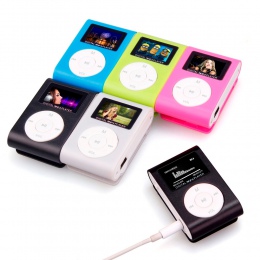 MP3 odtwarzacz USB klip Mini podpórka ekranu LCD 32 GB Micro karta SD TF 3.5mm złącze stereo łatwy klip MP3 odtwarzacz obsługuje