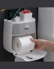 BR łazienka tkanki wodoodporna plastikowe pudełko papieru toaletowego uchwyt ścienny schowek podwójna warstwa serwetka dozownik 