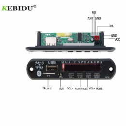 Kebidu MP3 WMA dekoder pokładzie DC 12 V 5 V bezprzewodowe Bluetooth moduł audio MP3 odtwarzacz USB FM TF Radio dla samochód MP3
