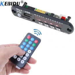Kebidu bezprzewodowy Bluetooth DC 5 V 12 V USB FM TF Radio MP3 dekoder moduł tablicy Audio MP3 odtwarzacz do samochodu pilot zda