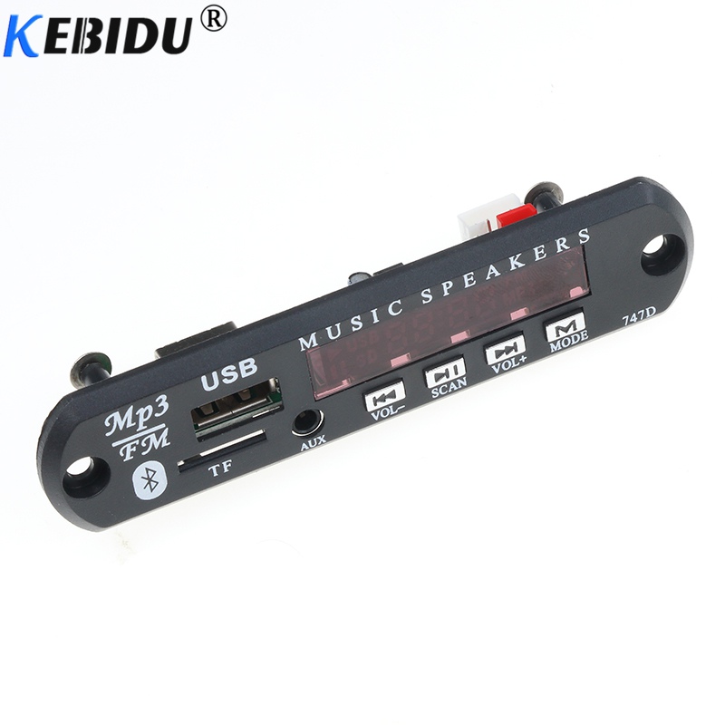 Kebidu bezprzewodowy Bluetooth DC 5 V 12 V USB FM TF Radio
