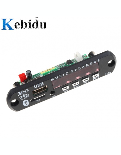 Kebidu bezprzewodowy Bluetooth MP3 dekoder moduł tablicy do Car Audio USB TF Radio FM AUX 12 V 24 V + pilot zdalnego sterowania 