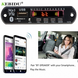 Kebidu MP3 odtwarzacz pokładzie dekoder odbiornik Bluetooth Radio FM TF USB 3.5mm AUX moduł zestaw samochodowy Audio dla IPhone 