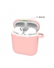 Mini miękkie silikonowe etui do Apple Airpods, odporna na wstrząsy pokrywa dla Apple AirPods przypadki słuchawek Ultra cienki po