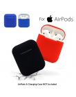 Dla AirPods silikon skrzynki pokrywa skóra ochronna dla Apple Airpod przypadku ładowania słuchawki sportowe fone de ouvido upuść