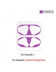 Gorąca sprzedaż metalowa osłona przeciwpyłowa naklejki dla Apple AirPods skrzynki pokrywa odporne na kurz naklejka ochronna skór