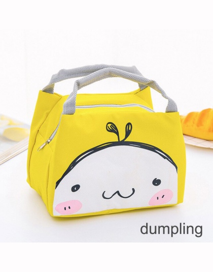 Izolowane torby termoizolacyjne przenośne kobiety Lunchbox dla dzieci Cartoon zwierząt piknik dostaw torba na Lunch 1 sztuka pud