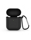Silikonowe etui na Airpods 2nd luksusowe ochronna słuchawki pokrywy skrzynka dla Apple airpods2 poduszki powietrzne 2, odporna n