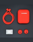 4 w 1 dla Airpod etui na słuchawki silikonowe słuchawki pokrywa nauszniki pasek zegarek hak dla Airpods akcesoria linia słuchawe