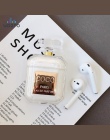 VOZRO butelka perfum bezprzewodowy zestaw słuchawkowy bluetooth pokrywa dla Apple AirPods 2 silikon ładowania futerał na słuchaw