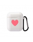 Piękny słuchawki etui na Apple AirPods pokrywa silikonowa bezprzewodowe słuchawki Bluetooth przypadku serca kochanka Case Box dl