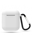 Miękki futerał silikonowy do Apple Airpods, odporna na wstrząsy pokrywa dla Apple AirPods przypadki słuchawek Ultra cienki powie