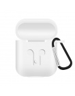 Silikonowe słuchawki etui do Apple AirPods skrzynki skóry pokrywa odporny na wstrząsy Protector rękaw prawdziwie bezprzewodowe s