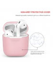 1 sztuk silikonowe TPU Bluetooth bezprzewodowy etui na słuchawki pokrywa ochronna skóry akcesoria dla Apple Airpods okno ładowan