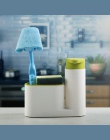 Kuchnia przechowywania stojak do gąbki do czyszczenia szczotki dozownik mydła w płynie butelka zaoszczędzić miejsce organizer do
