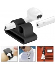 Silikonowe słuchawki obudowy AirPods do słuchawek przypadku ochrony przypadku stojak na AirPods bezprzewodowy zestaw słuchawkowy