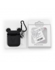 Etui na słuchawki dla airpods 2 przypadku cartoon miękkiego silikonu Apple Airpods/i10/i11 i20/i30 Tws niedźwiedź Mickey poduszk
