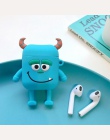 VOZRO Cartoon bezprzewodowy Bluetooth etui na słuchawki do Apple AirPods silikon ładowania słuchawki przypadki dla Airpods2Prote