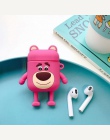 VOZRO Cartoon bezprzewodowy Bluetooth etui na słuchawki do Apple AirPods silikon ładowania słuchawki przypadki dla Airpods2Prote