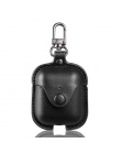 Miękki futerał dla Apple Airpods 2 akcesoria dla iPhone przypadku AirPods Key luksusowe skórzana torba do przechowywania słuchaw